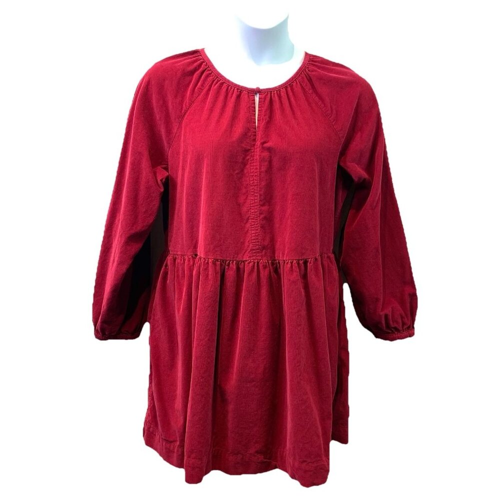 Universal Thread Womens Dress Cotton Corduroy Cranberry Red Inseam Pockets Sz XL
